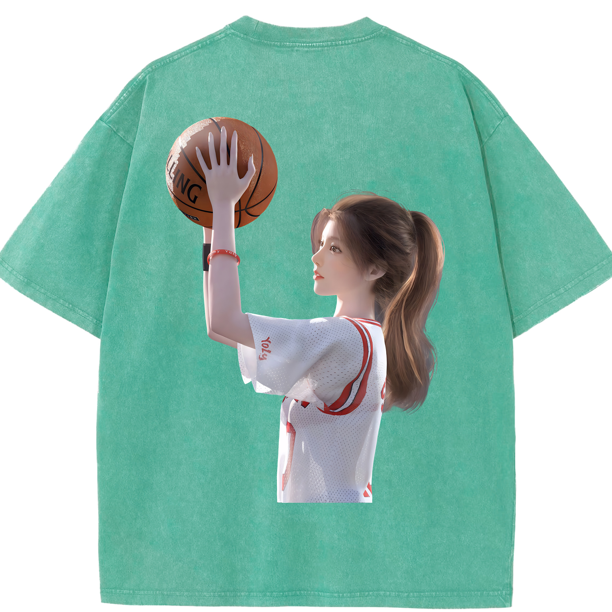 （画像用） SLAM DUNK／スラムダンク 綿100% ヴィンテージ風 半袖Tシャツ（背面プリント）